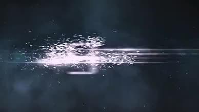 银色炸裂粒子扩散金属质感倒计时AE模板视频的预览图